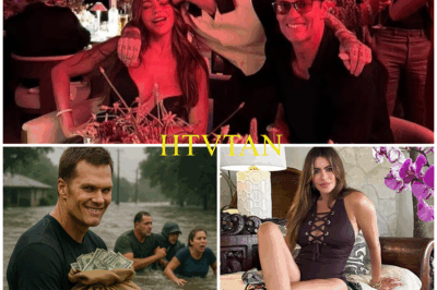 MYSTERIOUS CHARITY AND BIZARRE VACATION: TOM BRADY’S $10 MILLION TEXAS FLOOD DONATION AND SECRET GETAWAY WITH SOFIA VERGARA RAISES SHOCKING QUESTIONS!  In a shocking twist, Tom Brady’s $10 million donation for Texas flood victims has been overshadowed by his secretive vacation with Sofia Vergara in Ibiza. While the world praised his generosity, questions arose about the questionable sources of his funds. Did Brady use flood relief money to fund this lavish getaway?  Reports reveal that Brady and Vergara enjoyed luxurious accommodations, leaving fans speechless. What’s behind this bizarre partnership, and why did Brady choose to spend this extravagant time with Vergara, a woman 11 years older than him?  Is this just a personal indulgence, or does it signal a hidden agenda? The world is watching as the truth behind Brady’s suspicious actions unravels, leaving everyone wondering: What’s really going on?