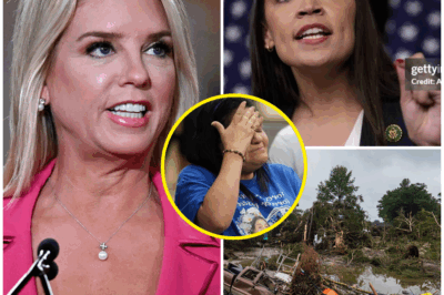 AOC REFUSES TO HELP WITH TEXAS FLOODS—THEN CAUSES CHAOS AND ACCUSES TRUMP AND MAGA!  While Texas struggled with devastating floods, Alexandria Ocasio-Cortez remained silent and refused to get involved in any relief efforts. Instead, she turned to blame Trump and the MAGA movement for the tragedy, escalating tensions without offering real solutions.  But things took a dramatic turn when Pam Bondi revealed hard evidence that left AOC speechless—showing that the true cause of the disaster was not who AOC had been accusing.  Why did AOC create chaos in the middle of a crisis? Is there a deeper agenda behind her actions? The fallout from this explosive moment is just beginning—what will she do next?