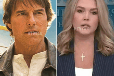 “SHOCKING MOMENT: TOM CRUISE MOCKS MILITARY VETERAN—BUT KAROLINE LEAVITT’S POWERFUL RESPONSE SHUTS HIM DOWN!”