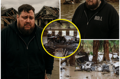 UNBEARABLE HEARTBREAK: JELLY ROLL’S UNEXPECTED CHARITY TRIP TO TEXAS FLOODS ENDS IN DEVASTATING DISCOVERY—AND A MOVING ACT OF SOLITUDE THAT WILL LEAVE YOU SPEECHLESS!  “I knocked on the door, but no one answered…” Jelly Roll choked up as he recounted the most gut-wrenching moment of his charity trip to the Texas flood zone. It wasn’t a performance on stage, nor were there lights. It was an empty, desolate house standing amidst the devastation, where Jelly Roll brought relief supplies—but no one was there to receive them.  What Jelly Roll didn’t know was that the entire family of six had been swept away in the flood, lost forever to the raging waters. But what happened next left viewers stunned—Jelly Roll, without hesitation, covered the funeral expenses for the family, ensuring that they would rest together in peace.  There were no cameras, no social media posts—just a simple, quiet act of kindness from an artist who couldn’t turn his back on the pain of others. This deeply personal and moving gesture has shaken the world, and the heartbreaking truth hit harder than any song he’s ever performed.  What made Jelly Roll act in such a selfless, silent way? Why did he choose this moment to give everything without a single glance for recognition?