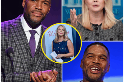 TV SHOWDOWN OF THE YEAR?  Karoline Leavitt stormed onto Good Morning America, exuding confidence like a rising star—only for veteran host Michael Strahan to deliver a calm, calculated verbal strike that left the entire studio in stunned silence.  In a heated exchange, Leavitt tried to take control, but Strahan stood his ground, unfazed. With a single, quiet, and utterly devastating sentence, he shattered her attempt. The room went DEAD SILENT. Karoline? Frozen. Right there. Live. On. Air.  But here’s the REAL twist: It wasn’t just the clapback that sent shockwaves through the room. It was the nickname Strahan gave her—so sharp, it cut straight through the tension and went viral in minutes.  Twitter exploded. TikTok couldn’t stop looping it.  Some are already calling it “the cleanest takedown in morning TV history,” while others are still buzzing about that one unforgettable nickname that’s now trending worldwide.  What did Strahan say? What’s the name that’s got everyone talking?