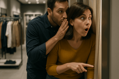 While Shopping, My Husband Dragged Me into a Fitting Room and Said “Look Through the Gap.”