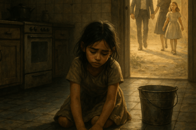 My 8-Year-Old Was Left Alone Scrubbing The Floor While They Took Their “Real” Granddaughter Out