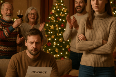 My Wife Handed Me Divorce Papers on Christmas Day… Then Her Entire Family Started Cheering.