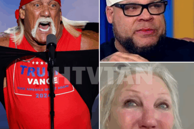 “‘HE WAS STRENGTH WHEN I HAD NONE LEFT TO GIVE’ — TYRUS BREAKS DOWN IN TEARS AS WRESTLING WORLD MOURNS HULK HOGAN’S DEATH AT 71”  In an incredibly emotional moment that took viewers by surprise, Tyrus—the toughest figure in conservative media—was visibly shaken as he mourned the loss of his lifelong friend, Hulk Hogan, who passed away at 71. With his voice quivering and eyes brimming with sorrow, Tyrus shared a raw, eight-word tribute that left the entire studio in stunned silence: “He was strength when I had none left to give.”  Hogan, the legendary icon who shaped generations of wrestling fans, was now gone. And in that instant, Tyrus—once Hogan’s greatest admirer and closest ally—allowed the world to see the immense weight of that loss. The mask dropped, the tears flowed, and for a fleeting moment, silence hung heavy over the wrestling world.  Full video and final tribute below 👇