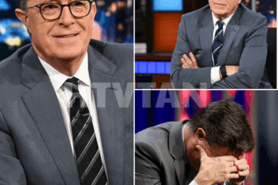 “‘HIS SHOW WAS NOT CRASHING UNTIL THE ORANGE GUY WITH CANKLES THREATENED CBS’ — COLBERT’S FIRST POST-CANCELLATION LATE SHOW AIRS TONIGHT—WILL HE SPEAK OUT AGAINST CBS?”  As Stephen Colbert’s first Late Show episode airs tonight after his unexpected cancellation, all eyes are on whether the late-night host will finally address the controversy surrounding CBS’s decision. Colbert’s recent comments have hinted at a deeper issue, with many wondering if his show’s downfall was connected to external pressures, specifically a certain “orange guy with cankles” who allegedly threatened CBS. Will Colbert take this opportunity to speak out against the network, or will he keep quiet about the real reasons behind his show’s cancellation? Fans are eagerly awaiting the explosive details. Full story below 👇.