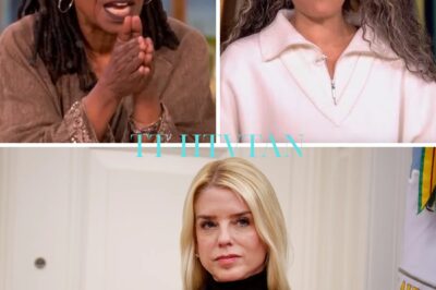 Pam Bondi DROPS A BOMBSHELL on The View—One Sentence Turns the Set into TOTAL CHAOS! What began as a routine segment on The View quickly descended into pandemonium when Pam Bondi dropped a single line that completely flipped the show upside down. The hosts froze, the audience gasped, and within moments, producers were scrambling to regain control. What did Bondi say that left everyone in stunned silence and left the set in utter chaos? Full uncensored moment below… 👇👇👇