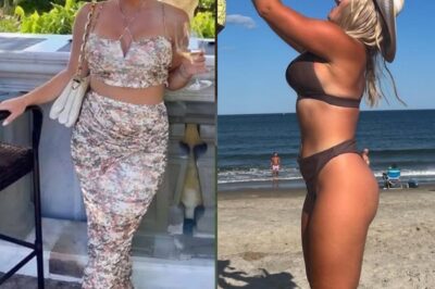 PHOTO: Karoline Leavitt has sent social media into a frenzy with photos of her wearing a tight and revealing black bikini that almost exposed her private parts, showing off her incredibly sexy figure like