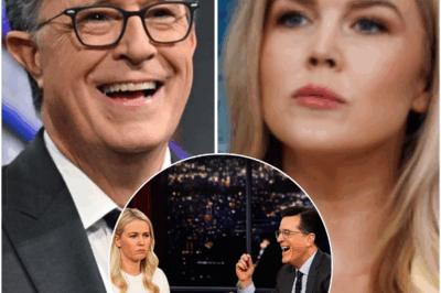 “‘HA…HA…HA! NOW WHAT?’—STEPHEN COLBERT MOCKS KAROLINE LEAVITT LIVE, BUT HER ICY COMEBACK LEAVES HIM SILENT!” In an intense, on-air exchange, Stephen Colbert took a jab at Karoline Leavitt, laughing, “Why are you laughing? We haven’t done yet.” But Leavitt wasn’t fazed—she shot back with a blistering retort: “Maybe you should focus on keeping your show afloat before you start mocking me, because it’s clear you’ve lost your edge.” Her scathing words wiped the grin off Colbert’s face, leaving the studio in complete silence. Read on to discover how Leavitt’s sharp comeback turned the tables and why this moment has everyone talking.