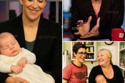 “THEY TOLD ME FATHERHOOD HAD AN EXPIRATION DATE—SO I BURNED THE CALENDAR.” — RACHEL MADDOW’S ON-AIR BOMBSHELL. WHAT SHOCKING DETAILS IS SHE HIDING ABOUT HER MYSTERY BABY? 😱 WHY IS THE MEDIA BANNED FROM ASKING ABOUT THE CHILD’S NAME AND GENDER? WHAT EXPLOSIVE TRUTH LIES BEHIND THIS TIMING? CLICK BEFORE THEY SILENCE THE STORY! 👶🔍👇  The moment Rachel Maddow cradled that mysterious bundle on live television, the internet exploded. But behind the heartwarming footage, troubling questions swirl in MSNBC’s hallways. Why does no one know if it’s a boy or girl? What forbidden name did she choose that’s triggering legal threats? And why did her producer suddenly cut to commercial when she began describing the adoption process? This isn’t just a celebrity baby reveal—it’s a media blackout with a pacifier…