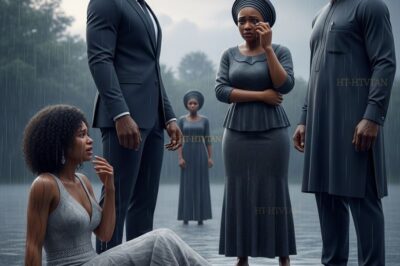 The billionaire’s father poses as a security guard to test his son’s wife.  The rain had stopped, but the storm in Amara’s heart continued to rage. She sat on the cold ground, her designer dress soaked, staring at Chijioke in disbelief.  “Chi… you can’t do this,” she whispered, tears streaming down her face.  Chijioke’s expression remained hard…
