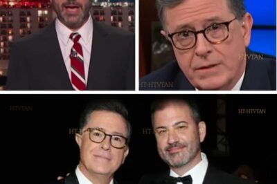 LATE-NIGHT CIVIL WAR: Colbert Silenced, Kimmel Vows Mutiny as Hosts Expose Network ‘Thought Policing’ The late-night TV landscape has erupted into open rebellion after CBS’s abrupt cancellation of The Late Show with Stephen Colbert—a move now exposed as the tip of a corporate iceberg, with Jimmy Kimmel threatening to walk off set and other hosts accusing networks of “shadow-censoring” political satire… Detail below 👇