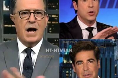 “THEY DIDN’T CANCEL A SHOW, THEY SILENCED DISSENT.” – JESSE WATTERS’S MIC-DROP MOMENT ABOUT STEPHEN COLBERT ON AIR. WHY WAS THE LATE SHOW REALLY CANCELED? WHAT SECRET DEAL CHANGED EVERYTHING? AND WHY ARE TOP EXECS SUDDENLY INVOLVED?  The sudden cancellation of The Late Show with Stephen Colbert has sent shockwaves through Hollywood, with insiders revealing the decision went far beyond simple budget cuts. Sources confirm Skydance Media—poised to acquire Paramount—demanded major programming changes as part of the deal. But the real twist? Leaked emails show high-level executives held closed-door meetings about “rebranding late-night” just 48 hours before the announcement. What shocking clause was hidden in the fine print? Why did three senior producers walk out? And which surprise host is being prepped to take over the iconic time slot?  This isn’t just a schedule change—it’s a revolution in entertainment. Click now before the full story vanishes.
