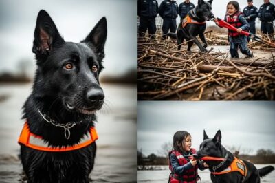 HEART-STOPPING: In this breathtaking moment caught on camera, a K9 dog and local law enforcement rescue a young girl who was swept away by floodwaters for more than 20 miles during a summer camp trip in Texas. Muddy, exhausted, and clinging to a fallen tree, she had been missing for more than 24 hours. Just when all hope seemed lost, the dog let out a single bark — and everything changed. What happened next was caught on camera and left even the most seasoned rescuers in tears.