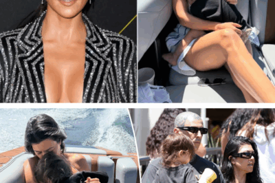  “Celebrity Mom’s Chilling Oversight: Kourtney Kardashian Caught with Toddler on a Boat Without Life Vest—‘Dangerous Neglect!’”