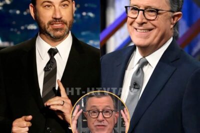 “THEY THOUGHT THEY COULD SHUT HIM UP—BUT COLBERT’S ABOUT TO REWRITE THE RULES.” – JIMMY KIMMEL SAYS IN EXPLOSIVE OUTBURST OVER LATE SHOW CANCELLATION!” 💥  In a fiery response to the cancellation of The Late Show, Jimmy Kimmel has spoken out, accusing the network of silencing Stephen Colbert for political reasons. Kimmel’s bold words reflect the growing outrage within the late-night community, with many wondering if this marks the end of free speech on TV. The battle for control of the airwaves is heating up—get the full, shocking details below.