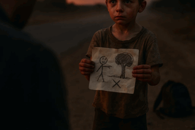 (CH1) A mute boy handed me a drawing that showed where his brother was buried. He couldn’t have been more than seven.