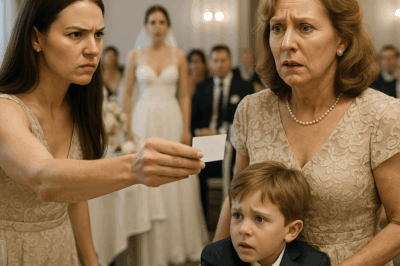My son told me to look under the table at my sister’s wedding