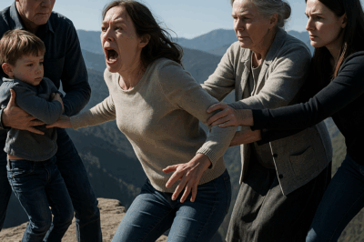 My parents and sister pushed me and my 6-year-old son off a cliff.