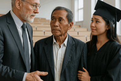 My stepfather was a construction worker for 25 years and raised me to get my PhD. Then the teacher was stunned to see him at the graduation ceremony.