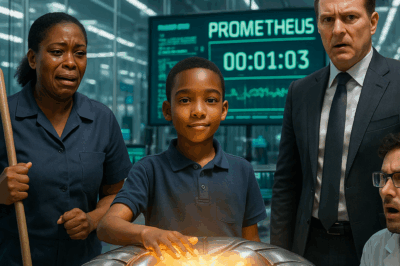 ch1💼 In a laboratory of glass and steel, a billionaire CEO mocked a maid with a cruel $100M bet—never expecting her 12-year-old son to step forward.