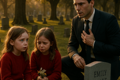 ch1💔 At His Ex-Wife’s Grave, He Found Two Little Girls. The Secret She Hid Forever Was Written In Their Eyes