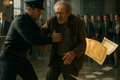 (CH1) They kicked him thinking he’s a beggar—the truth stunned everyone…It was 11 o’clock in the morning. A very old man dressed in simple clothes, holding an old envelope in his hand, entered the biggest bank of the city. The moment he stepped inside, all the customers and employees started looking at him with strange eyes.