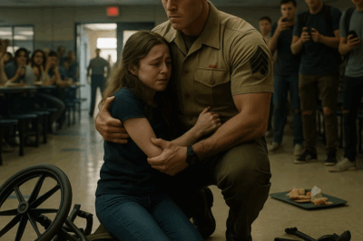 (CH1) Bullies Smashed the Disabled Girl’s Chair During Lunch — Then Her Marine Brother Fiercely Showed ……..She sat helpless in the cafeteria, her broken wheelchair in pieces around her, classmates laughing, phones recording.