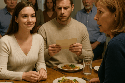 The mother-in-law SHOOK the envelope with the DNA results. From the DAUGHTER-IN-LAW’s words, everyone present froze!…