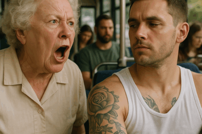 An Old Woman Mocked a Young Man’s Tattoos on the Bus—But His Response Left Everyone Silent