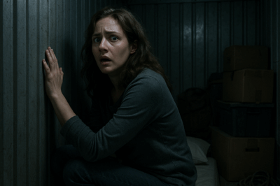 After the divorce, she lived in a storage unit. One night, she heard a knock from the other side of the wall, and what followed left her frozen…
