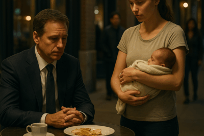 “Could I have your remaining food, sir?” Yet, as the millionaire gazed into her eyes, something unbelievable occurred…