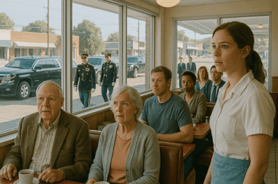 A Waitress Secretly Fed a Quiet Boy Every Day! One Morning, 4 SUVs Pulled Up to Her Diner…