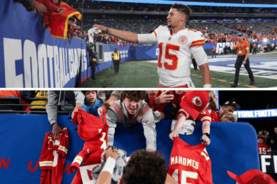 “Swiped from His Hands: The Giants Fan Who Took Patrick Mahomes’ Headband from a Birthday Boy Speaks Out”