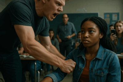 (CH1) Bully Tries to Drag New Black Student Out of The Class. What She Did Next Shocked Everyone…The scariest bully in school charges at the only black girl in class and tries to drag her out forcefully in front of everyone, yelling she doesn’t belong. Everyone watches but she doesn’t cry, doesn’t run, doesn’t flinch.