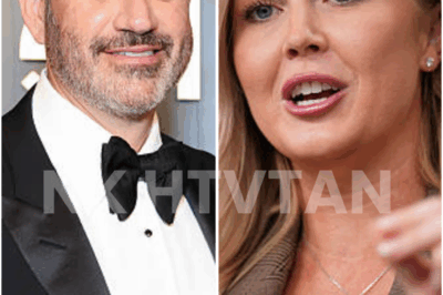 JIMMY KIMMEL DIDN’T NEED A STAGE — JUST TWELVE WORDS TO TURN HIS FUNERAL INTO A FINALE THEY’LL NEVER FORGET 🎭 The stage was set for destruction. Karoline Leavitt took her shots like a pro — loud, cold, merciless. Jimmy Kimmel was painted as the joke, the has-been, the man America left behind. But in the moment she thought she’d won, he stood up — and said something no script could’ve prepared for. It wasn’t loud. It wasn’t long. Just twelve words, calmly delivered, that hit like thunder in a quiet room. Within seconds, the mood cracked. Her confidence died where she stood. And the man they mocked walked off the stage as the last one standing. So what were the twelve words that silenced the room? 👇