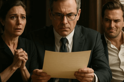 (CH1) For years she endured whispers that she was nothing more than a burden, never truly accepted by her own family. One evening, her son sneered, ‘Don’t expect a dime from Dad’s $92 million,’ his words slicing deeper than any blade. But when the family gathered for the reading of the will, the room fell into stunned silence. What unfolded in those pages turned every assumption upside down — and proved that sometimes the one dismissed as worthless is the very one destiny had been waiting to reward