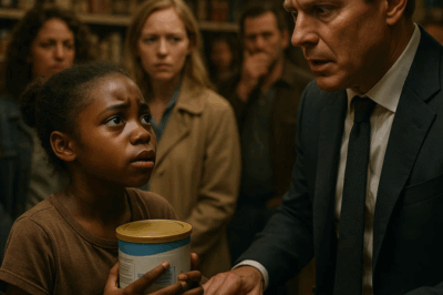 (CH1) At the grocery store, a little black girl stood nervously at the counter, holding a box of milk against her chest. Her voice trembled as she looked up at the wealthy man beside her and whispered, ‘I promise to pay you back when I grow up… it’s for my newborn brother.’ The line fell silent, everyone waiting to see if he would laugh or simply walk away. Instead, his response stunned them all — and what he did next changed both of their lives forever