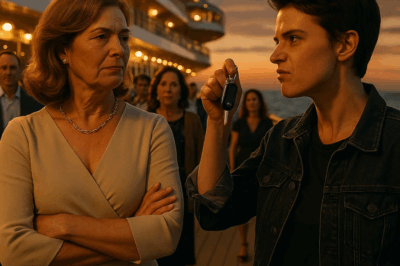 (CH1) ‘This Cruise Is For Successful Families Only,’ My Mom Declared Loudly, Her Eyes Glinting With The Same Contempt I’d Grown Up With. For Years She’d Called Me A Failure, The One Who Would Never Measure Up To My Golden Siblings. But This Time, Instead Of Staying Silent, I Reached Into My Pocket, Pulled Out My Keys, And Let Them Jingle In The Air. The Room Fell Silent As I Smiled And Said Words That Left Their Mouths Hanging Open — A Revelation That Proved I Wasn’t The Failure After All