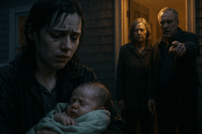 (CH1) Clutching My Newborn Tight Against My Chest, I Arrived At My Parents’ Door In The Middle Of A Storm, Rain Pouring Down My Back As I Begged For Shelter. My Baby’s Cries Mixed With The Thunder, But Instead Of Compassion, I Was Met With Cold Eyes And Harsher Words. ‘You Never Worth A Roof,’ My Parents Sneered As They Slammed The Door Shut. I Stood There Drenched And Trembling, Realizing The House That Was Supposed To Be My Safe Haven Had Become A Place Of Cruelty — And That Night Changed Me Forever