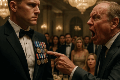 (CH1) On My Wedding Day, As I Stood Proudly In My Suit, My Medals Glinting Under The Lights, My Dad — A Wealthy CEO Who Never Understood My Choices — Stepped Forward. His Voice Boomed Across The Room: ‘Take Off Those Silly Medals, They’re Disgraceful.’ Gasps Filled The Hall As All Eyes Turned To Me. But Instead Of Bowing My Head, I Stood Taller And Refused. The Silence That Followed Was Heavy, Until What Happened Next Shattered The Illusion Of Family Pride And Proved Exactly Who Truly Deserved Respect