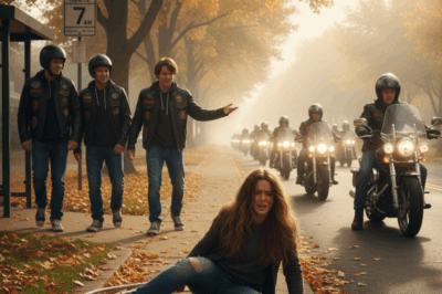 ch1💔 They Mocked Her With “Move, Cripple!” at the Bus Stop—But a Swarm of Bikers Showed Up for Revenge