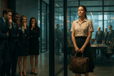 (CH1) Everyone laughed at her worn-out bag and ballet flats — they thought she was just a cleaning lady. But sixty seconds later, she walked into the boardroom…