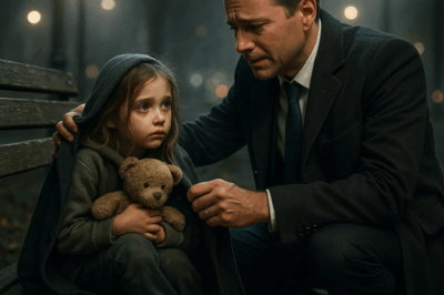 ch1 Every night, a little girl curled up on the same park bench with her teddy bear. No pillow, no blanket—just the cold night air. When a wealthy businessman finally stopped to ask why, her answer made him cry.