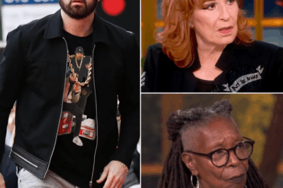 🔥 EMINEM EXPLODES ON LIVE TV — TURNS “THE VIEW” INTO TOTAL CHAOS, CALLS OUT JOY BEHAR AND HOLLYWOOD HYPOCRISY 😱 Viewers couldn’t believe what they were watching when Eminem stormed The View and turned daytime TV into an all-out verbal brawl. Joy Behar tried to interrupt — but Marshall Mathers was unstoppable. “You wanted a clown,” he shouted, “but you got a fighter!” The audience went dead silent as he ripped into cancel culture, fake virtue, and double standards on live air. Social media? Melting down by the minute 👇