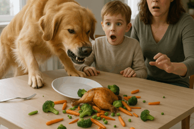 The Dog Knocked Over Dinner—But What Landed on the Floor Wasn’t What Anyone Expected