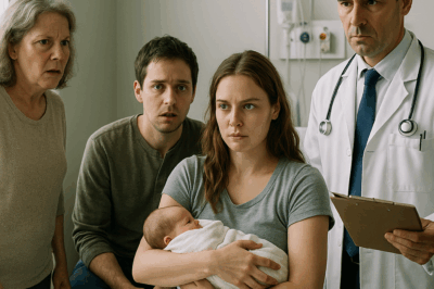 This baby isn’t ours,’ my mother-in-law blurted. My husband froze, the room went silent. I just smiled—until the doctor walked in with the test results.