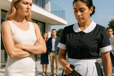 Millionaire catches his girlfriend humiliating the maid… what she did left everyone speechless