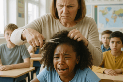 A racist teacher shaved the head of a Black student at school — and regretted it when the girl’s mother, a CEO, arrived..