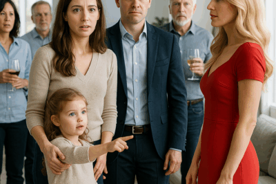 At my husband’s party, our 4-year-old daughter pointed at a woman and said, “Mommy, I saw Daddy and this lady EXERCISING in the bedroom for a long time….